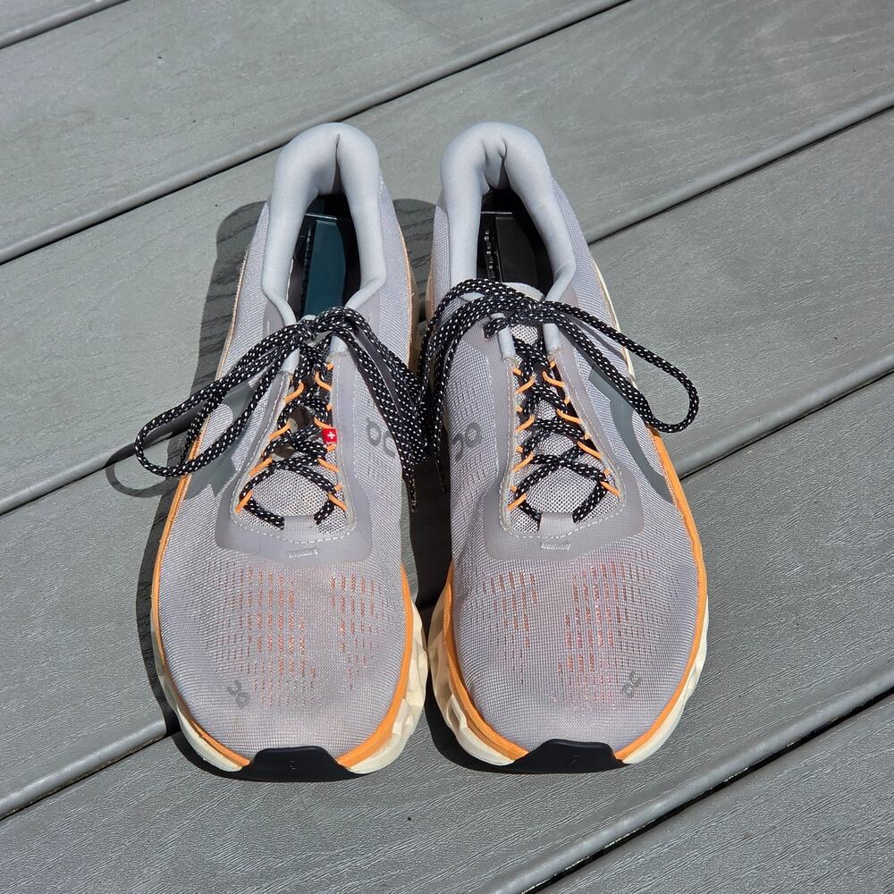 On Cloud Men's Cloudmonster 2 Running Shoes Glacier/Tangerine, Size 10